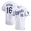 Johmsee KC.Royals #16 Bo Jackson Player White Alt Limited Elite Home Stitched Jerseys