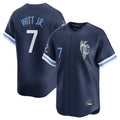 Johmsee KC.Royals #7 Bobby Witt Jr. Player Navy City Connect Limited Home Stitched Jerseys