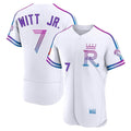 Johmsee KC.Royals #7 Bobby Witt Jr. Player White 2026 City Connect Limited Elite Home Stitched Jerseys