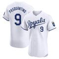 Johmsee KC.Royals #9 Vinnie Pasquantino Player White Alt Limited Elite Home Stitched Jerseys