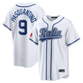 Johmsee KC.Royals #9 Vinnie Pasquantino Player White Italy 2026 WBC Classic Home Stitched Jerseys
