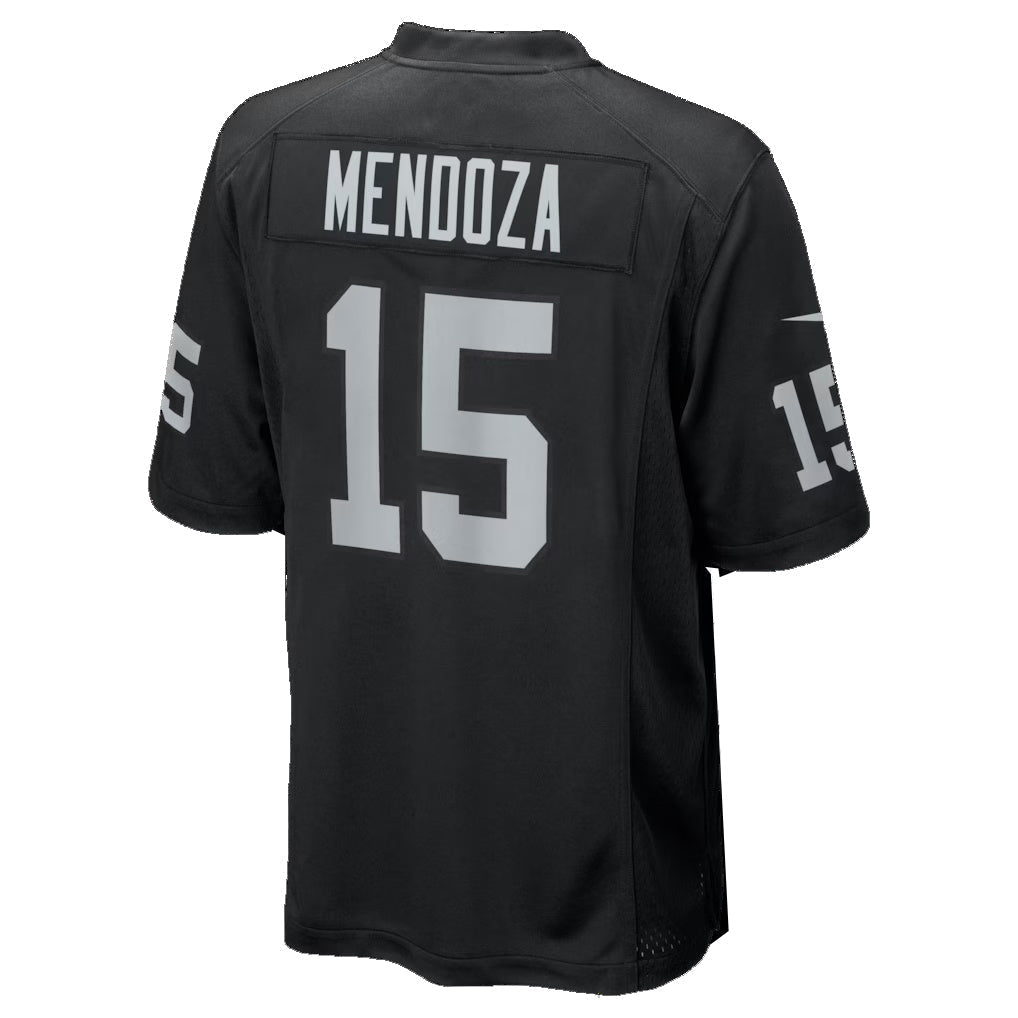 Johmsee LV.Raiders #15 Fernando Mendoza Black 2026 Draft First Round Pick No. 1 Team Game Stitched Jerseys