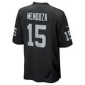 Johmsee LV.Raiders #15 Fernando Mendoza Black 2026 Draft First Round Pick No. 1 Team Game Stitched Jerseys