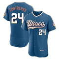 Johmsee M.Brewers #24 William Contreras Player Blue 2026 City Connect Home Limited Elite Stitched Jerseys