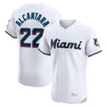 Johmsee M.Marlins #22 Sandy Alcantara Player White  Home Limited Elite Stitched Jerseys