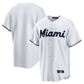 Johmsee M.Marlins Blank Player White  Home Game Stitched Jerseys
