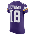Johmsee MN.Vikings #18 Justin Jefferson Purple Team Vapor F.U.S.E. Elite Stitched Jersey