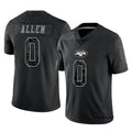 Johmsee NY.Jets #0 Braelon Allen Player Black REFLECTIVE Limited Stitched Jerseys