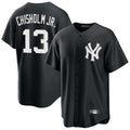 Johmsee NY.Yankees #13 Jazz Chisholm Jr Player Black Game Stitched Jerseys