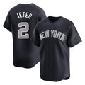 Johmsee NY.Yankees #2 Derek Jeter Player Navy Limited Game Stitched Jerseys