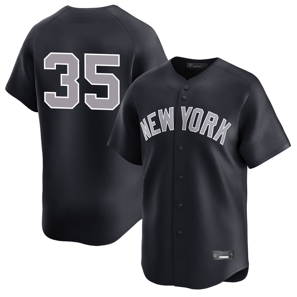 Johmsee NY.Yankees #35 Cody Bellinger Player Navy Limited Home Stitched Jerseys