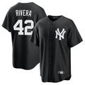 Johmsee NY.Yankees #42 Mariano Rivera Player Black Game Stitched Jerseys
