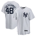 Johmsee NY.Yankees #48 Paul Goldschmidt Player White Game Home Stitched Jerseys