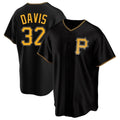 Johmsee P.Pirates #32 Henry Davis Player Black Alternate 2025 Home Game Stitched Jerseys