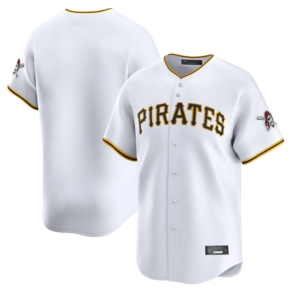 Johmsee P.Pirates Blank Player White Home Limited Stitched Jerseys