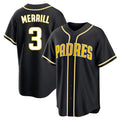 Johmsee S.Diego Padres #3 Jackson Merrill Player Black 2026 Fashion Home Stitched Jerseys