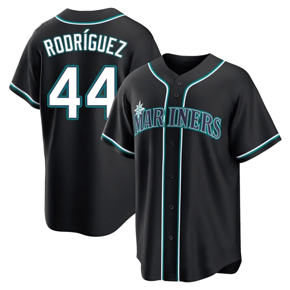 Johmsee S.Mariners #44 Julio Rodriguez Player Black Fashion Home Limited Stitched Jerseys