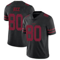 Johmsee SF.49ers #80 Jerry Rice Player Black Vapor Untouchable Limited Throwback Stitched Jerseys