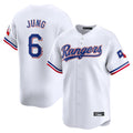 Johmsee T.Rangers #6 Josh Jung Player White&Blue Home Limited Stitched Jerseys
